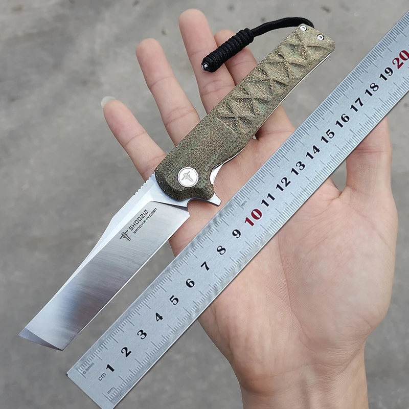 SHOOZIZ 14C28N steel tactical folding knife Linen Miktar handle ball bearing camping self-defense pocket hunting peeling tools
SHOOZIZ 14C28N steel tactical folding knife Linen Miktar handle ball bearing camping self-defense pocket hunting peeling tools