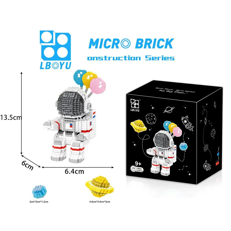Lovely Astronaut Building Blocks Earth Artificial Satellite Cosmic Star Bricks 3D Model Puzzle Toys For Children Birthday Gifts
Lovely Astronaut Building Blocks Earth Artificial Satellite Cosmic Star Bricks 3D Model Puzzle Toys For Children Birthday Gifts