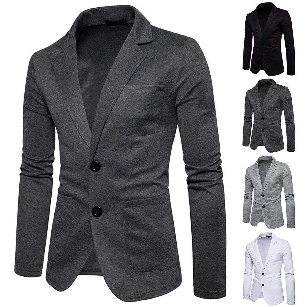 Men's Solid Suits Jackets Lapel Slim Autumn Business Color Two-Button Casual Small Formal Jacket Casual Suit Jacket
Men's Solid Suits Jackets Lapel Slim Autumn Business Color Two-Button Casual Small Formal Jacket Casual Suit Jacket