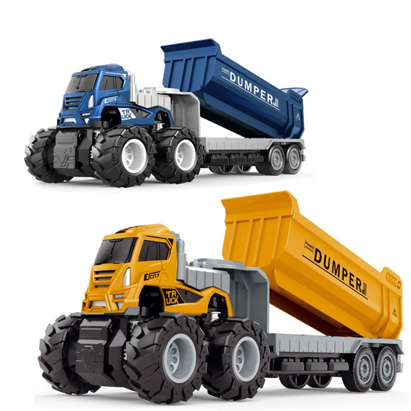 Large Truck Toy Children'S Four-Drive Inertia Alloy Transport Trailer Engineering Freight Car Boy Simulation Toy Car Model Gift
Large Truck Toy Children'S Four-Drive Inertia Alloy Transport Trailer Engineering Freight Car Boy Simulation Toy Car Model Gift