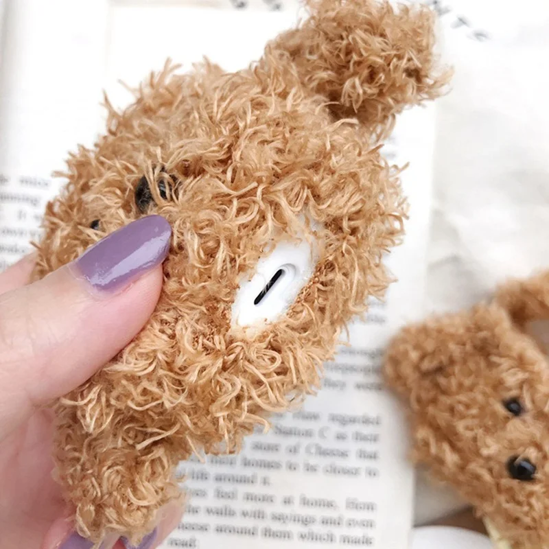 Cute Fluffy Bluetooth Earphone Case For AirPods Cover Teddy Dog Plush Protective Cover For Apple Air Pods Headphone Case
Cute Fluffy Bluetooth Earphone Case For AirPods Cover Teddy Dog Plush Protective Cover For Apple Air Pods Headphone Case