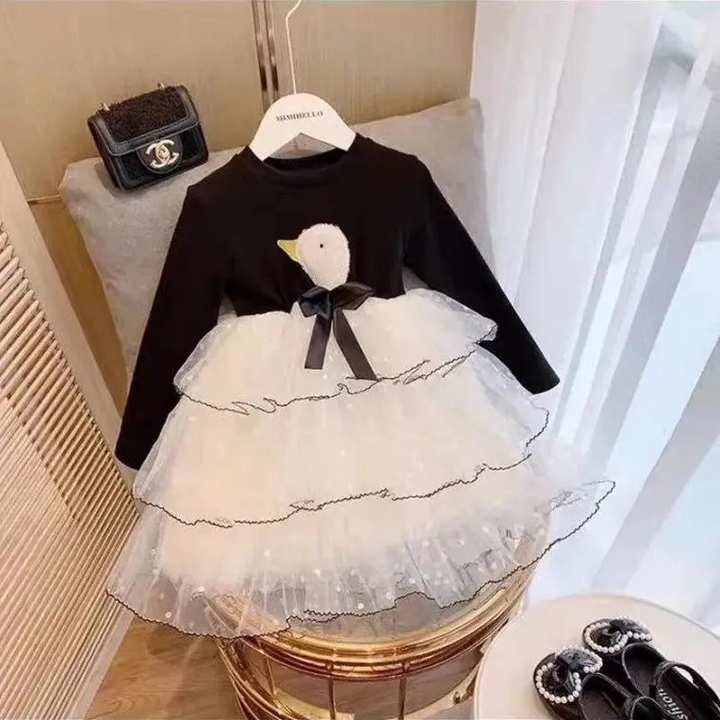 Kids Girls Dress Spring and Autumn New Long-sleeved Mesh Dress Cake Dress Girl Baby Fluffy Princess Dress
Kids Girls Dress Spring and Autumn New Long-sleeved Mesh Dress Cake Dress Girl Baby Fluffy Princess Dress
