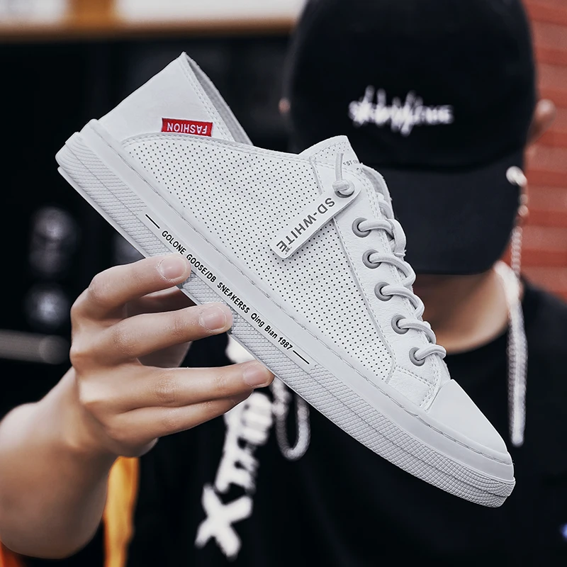 Summer Men's Board Shoes Fashion Lace-Up Breathable Little White Shoes Outdoor Soft Bottom Lightweight Non-Slip Casual Shoes
Summer Men's Board Shoes Fashion Lace-Up Breathable Little White Shoes Outdoor Soft Bottom Lightweight Non-Slip Casual Shoes