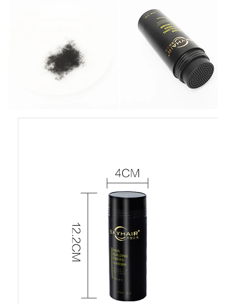 Skyhair fiber powder 27.5g Hair fiber powder, sparse baldness, hairline decoration, dense vision
Skyhair fiber powder 27.5g Hair fiber powder, sparse baldness, hairline decoration, dense vision