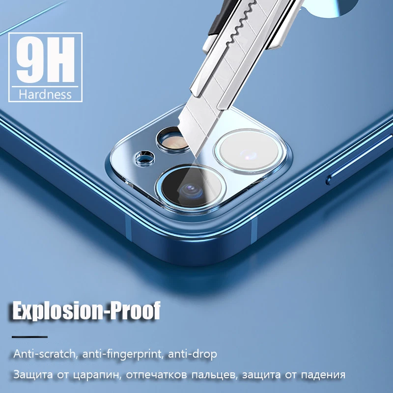 2 шт. Защита камеры для iPhone 11 12 13 Pro Max Mini XS X XR защита экрана объектива 7 8 Plus SE HD