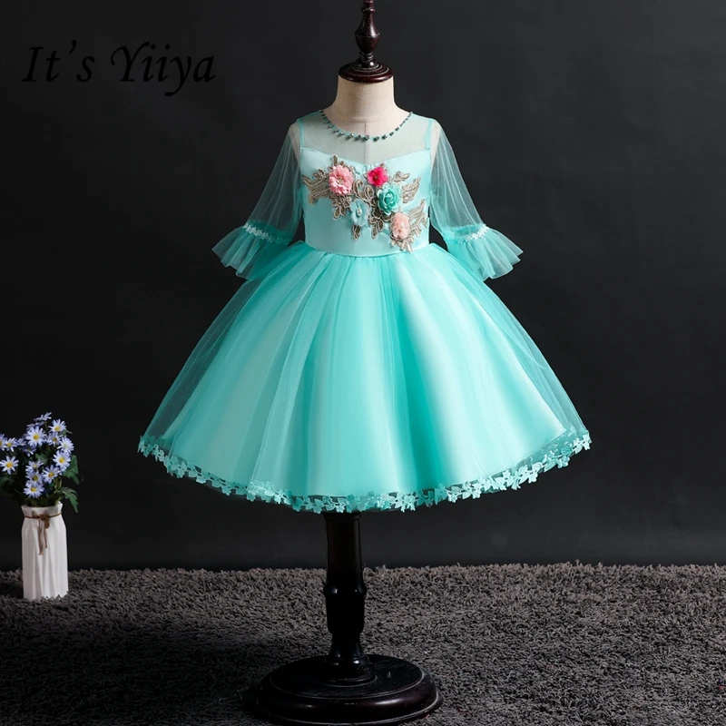 It's YiiYa Flower Girl Dresses Kids Party Communion Dresses 5 Colors Half Sleeves O-Neck Beading Pageant Ball Gown 726
It's YiiYa Flower Girl Dresses Kids Party Communion Dresses 5 Colors Half Sleeves O-Neck Beading Pageant Ball Gown 726