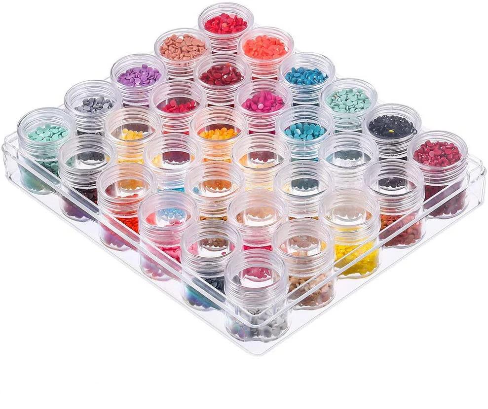 ARMYQZ Diamond Painting Tools Sets with 30 Bottles Plastic Storage Box Funnel Sticker set for Diamond Painting Embroidery Tool
ARMYQZ Diamond Painting Tools Sets with 30 Bottles Plastic Storage Box Funnel Sticker set for Diamond Painting Embroidery Tool