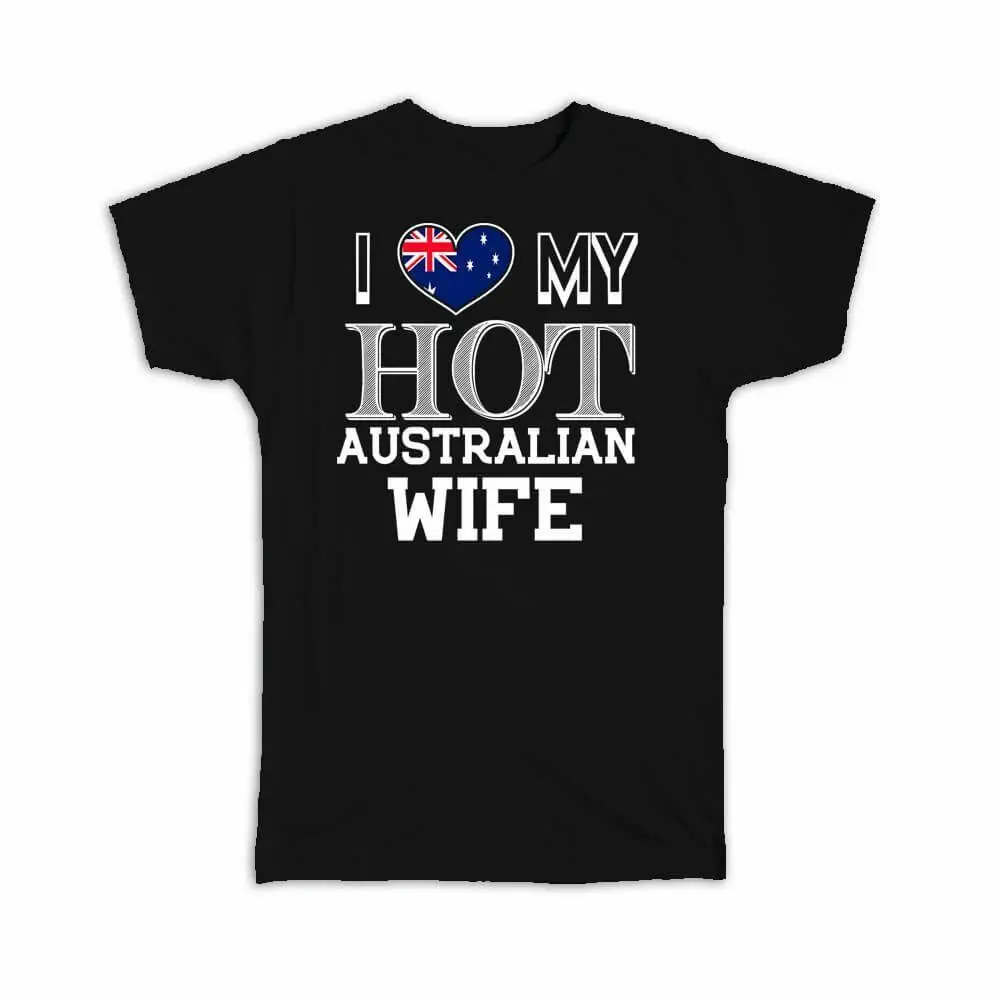 I Love My Hot Australian Wife Gift For Men T-Shirt Australia Flag Country Valentines
I Love My Hot Australian Wife Gift For Men T-Shirt Australia Flag Country Valentines