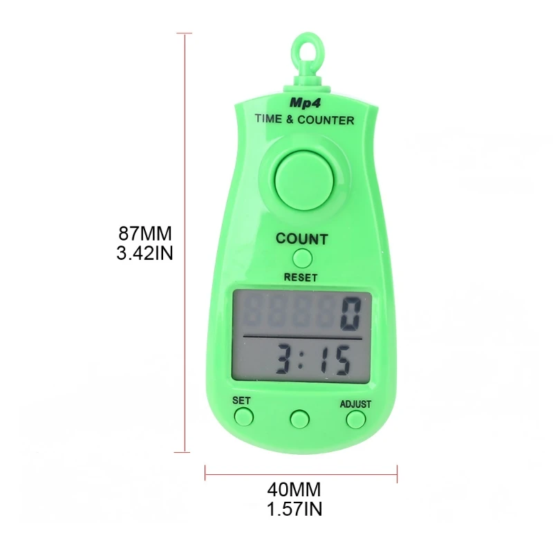 Portable 5-digit Digital Electronic Counter with Clock Calendar and Lanyard Manual Reset Decompression Relaxation Finger Tool
Portable 5-digit Digital Electronic Counter with Clock Calendar and Lanyard Manual Reset Decompression Relaxation Finger Tool