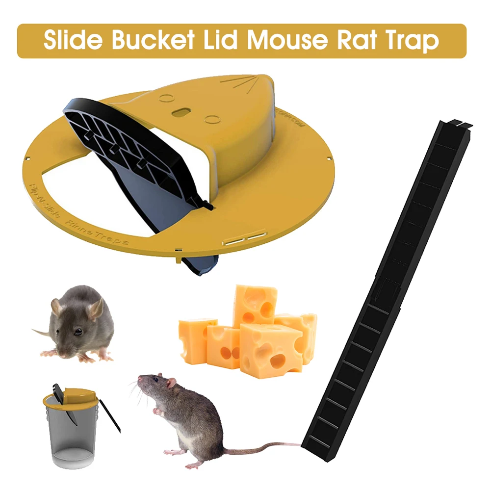 Mice Trap Reusable Smart Flip and Slide Bucket Lid Mouse Rat trap Humane Or Lethal Trap Auto Reset Rat Door Style Multi Catch
Mice Trap Reusable Smart Flip and Slide Bucket Lid Mouse Rat trap Humane Or Lethal Trap Auto Reset Rat Door Style Multi Catch