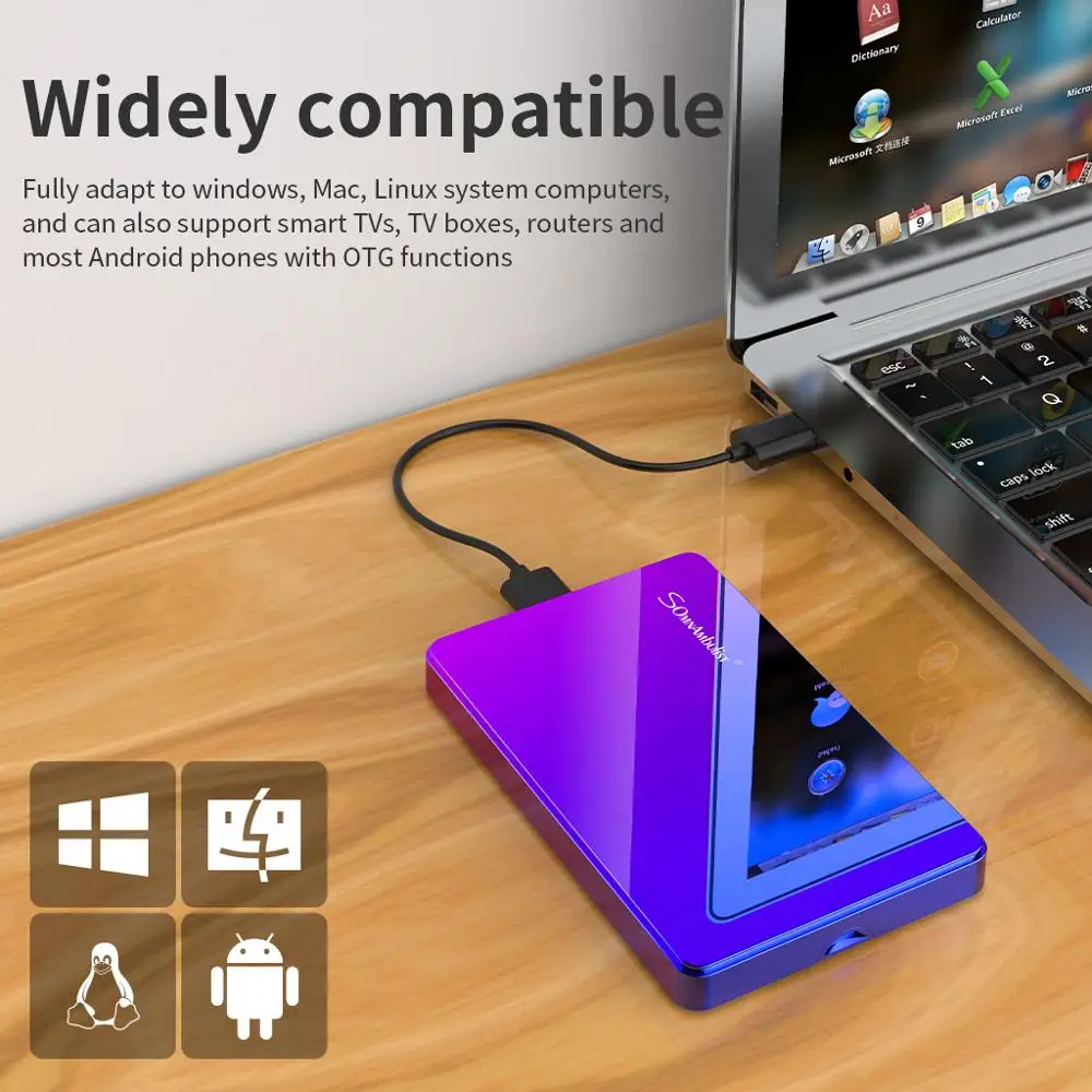 Внешний жесткий диск 2 5 дюйма 1 ТБ USB 3 0 портативный для ПК Mac планшета Xbox PS4