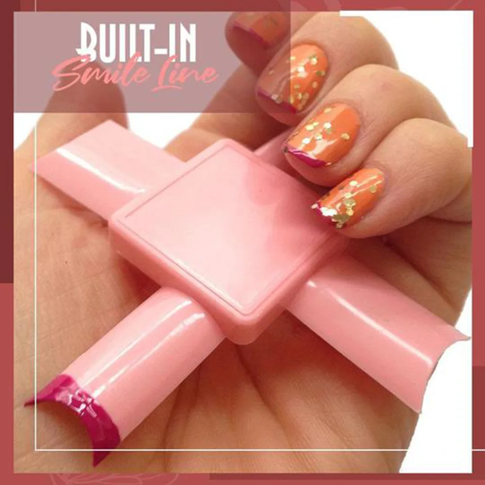 Women Easy DIY Art Multiple Sized Nail Polish Templates Edge Painted French Nail Applicator Smile Line Cutter Tool
Women Easy DIY Art Multiple Sized Nail Polish Templates Edge Painted French Nail Applicator Smile Line Cutter Tool