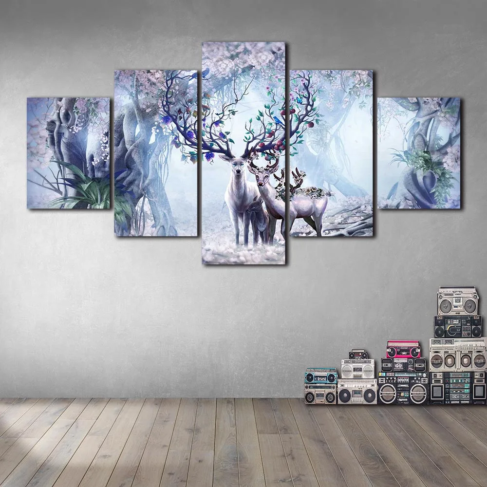 Волшебный олень холст настенные картины художественные плакаты и принты Nordic декоративная картина для Гостиная без рамки 
Волшебный олень холст настенные картины художественные плакаты и принты Nordic декоративная картина для Гостиная без рамки