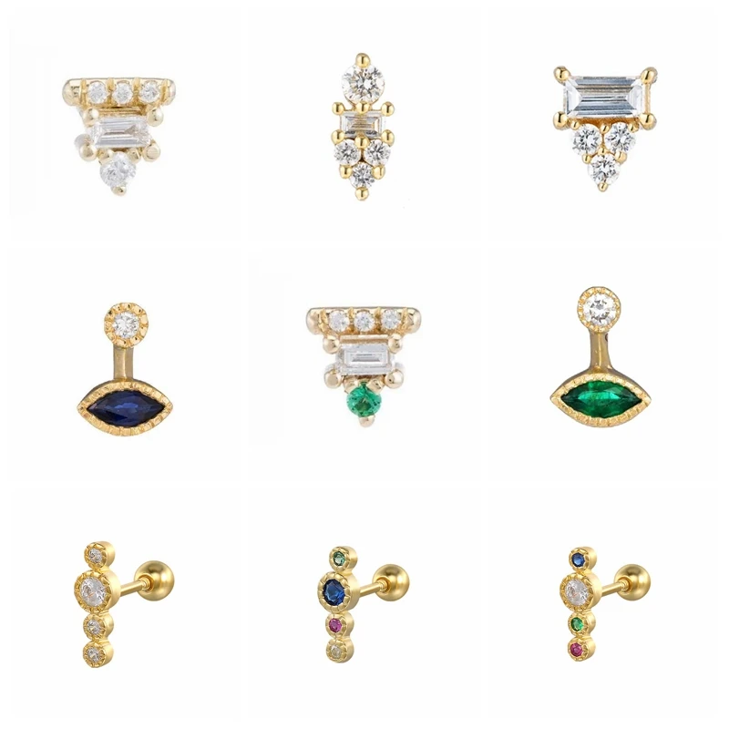 Aide 925 Sterling Silver Piercing Earrings For Women Girls Cute CZ Zircon Small Stud Earring Korean Jewerly Pendientes Plata 925
Aide 925 Sterling Silver Piercing Earrings For Women Girls Cute CZ Zircon Small Stud Earring Korean Jewerly Pendientes Plata 925
