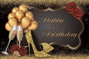 Gold Balloon Roll Flower High Heels Adult Birthday Part Backdrop Photography Custom Photographic Background For Photo Studio
Gold Balloon Roll Flower High Heels Adult Birthday Part Backdrop Photography Custom Photographic Background For Photo Studio