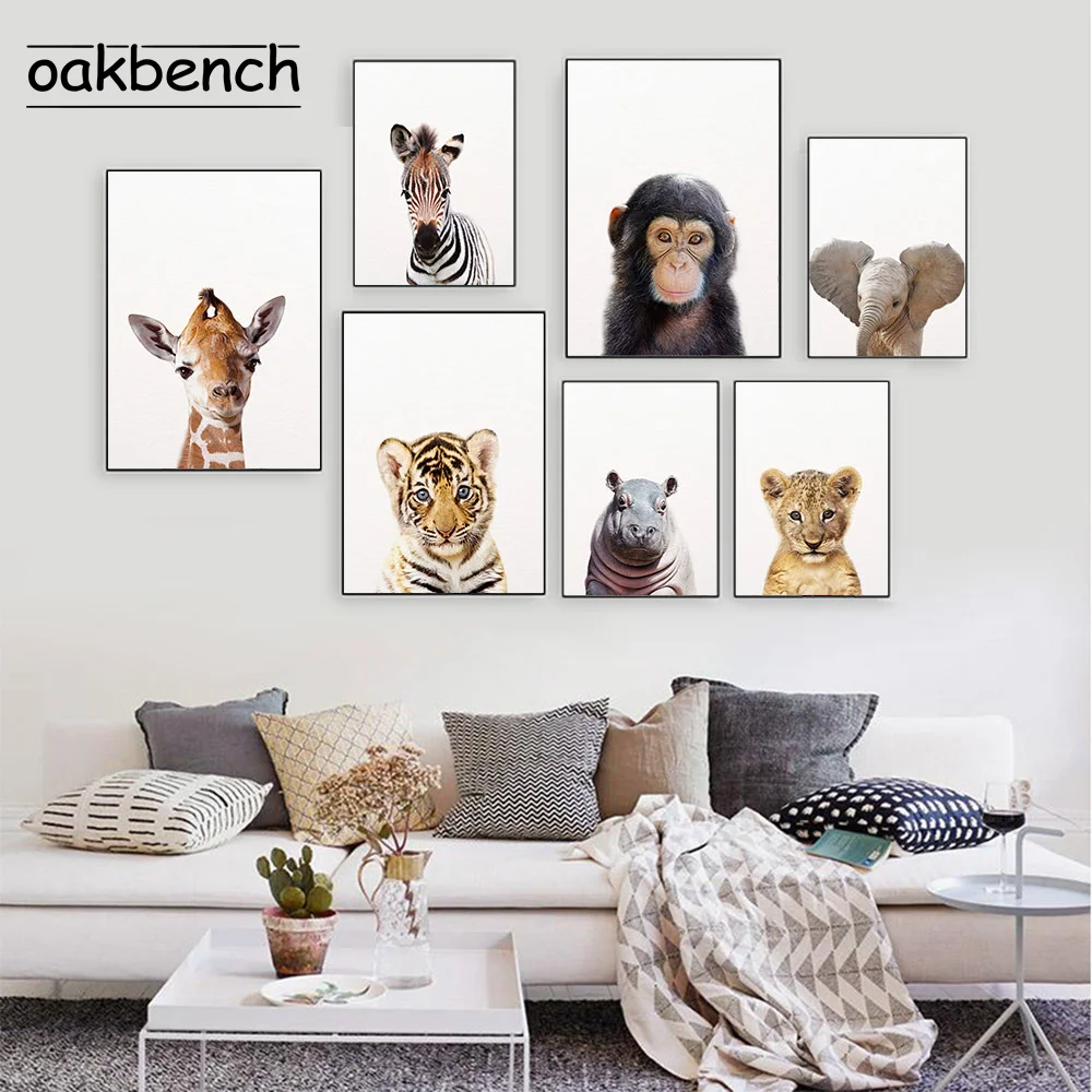 Nursery Lion Tiger Wall Art Poster Safari Baby Animals Canvas Print Modern Animals Painting Nordic Wall Pictures Kids Room Decor
Nursery Lion Tiger Wall Art Poster Safari Baby Animals Canvas Print Modern Animals Painting Nordic Wall Pictures Kids Room Decor