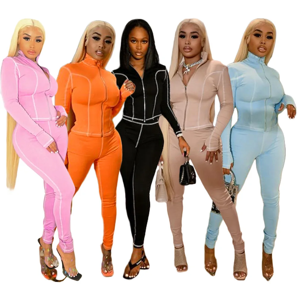 2021 New Arrivals women Sweat Suits Women Jogger Set Striped Patchwork Womens Two Piece Suit 
2021 New Arrivals women Sweat Suits Women Jogger Set Striped Patchwork Womens Two Piece Suit