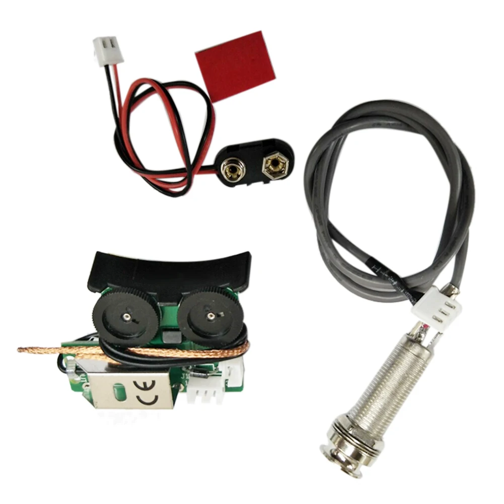 Under Saddle Piezo Pickup Onboard Preamp System for Acoustic Guitar
Under Saddle Piezo Pickup Onboard Preamp System for Acoustic Guitar