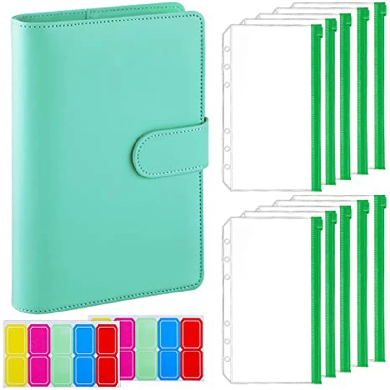 12-Piece A6 Binder Pocket with Notebook Cover, PU Leather Binder Cover, Bill Management, Card Storage
12-Piece A6 Binder Pocket with Notebook Cover, PU Leather Binder Cover, Bill Management, Card Storage