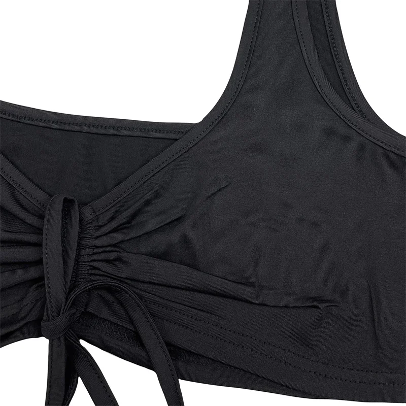 Summer Fashion Women Solid Color Backless Crop Tops Female Slim Fit Sleeveless V-Neck Drawstring Vest For Daily Beachwear
Summer Fashion Women Solid Color Backless Crop Tops Female Slim Fit Sleeveless V-Neck Drawstring Vest For Daily Beachwear