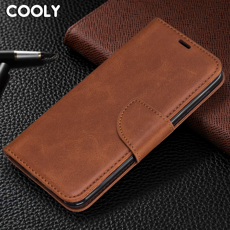 Чехол COOLY для Huawei Y5 2019 Y9 Y7 Y6 Prime 2018 2017 чехлы на заднюю панель однотонный кошелек