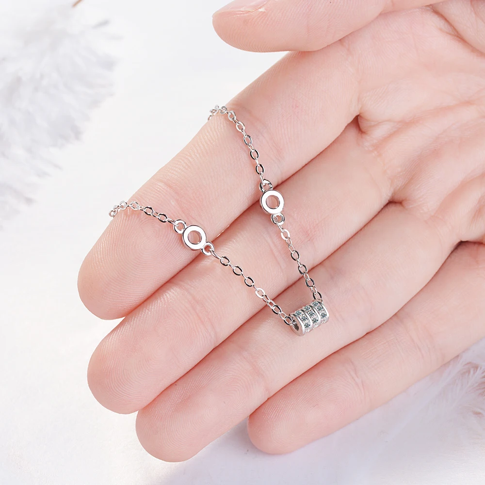 Fashion Temperament Transfer Beads Bracelet Personality Ins Style Rotation Luck Bead Silver Jewelry for Women Wedding Party Gift
Fashion Temperament Transfer Beads Bracelet Personality Ins Style Rotation Luck Bead Silver Jewelry for Women Wedding Party Gift