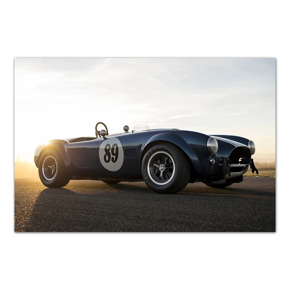 Классический автомобильный плакат и печать Shelby Cobra 1964 настенная живопись на