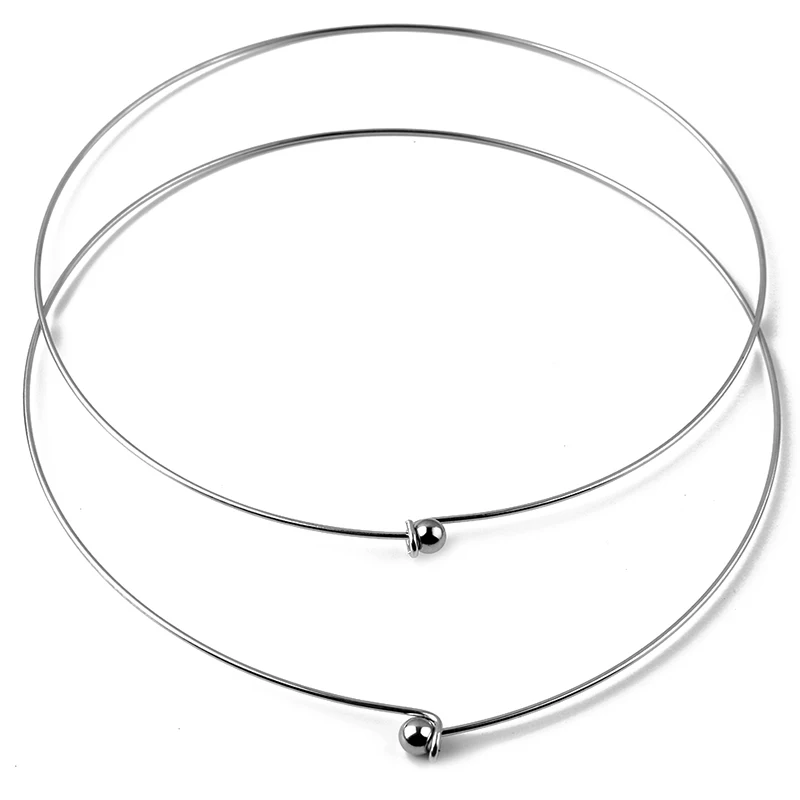 2pcs/lot Never Fade Stainless Steel Fashion Glamour Woman Necklace Collar 1mm DIY Jewelry Making Findings Accessories
2pcs/lot Never Fade Stainless Steel Fashion Glamour Woman Necklace Collar 1mm DIY Jewelry Making Findings Accessories