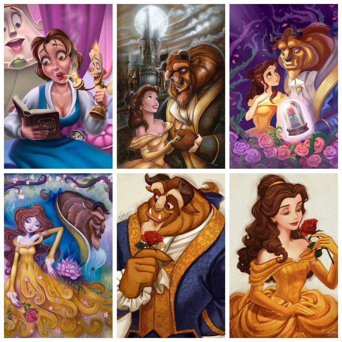 Disney Belle Princess Beauty and the Beast Cartoon DIY 5D Diamond Painting Embroidered Mosaic Wall Decoration Children's Gift
Disney Belle Princess Beauty and the Beast Cartoon DIY 5D Diamond Painting Embroidered Mosaic Wall Decoration Children's Gift