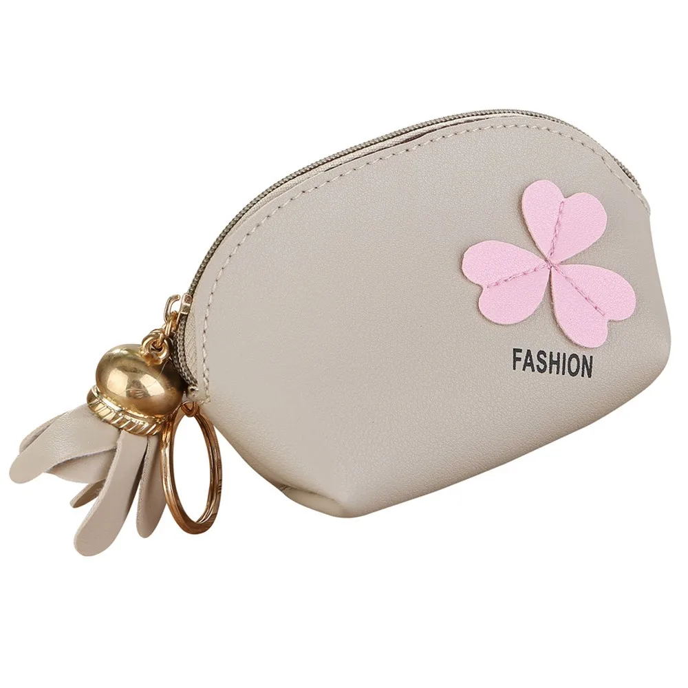 Fashion Women Coin Purse Sweet Wallet Card Holder Flower Zip Keychain Storage Bag Small Cute Bags | Багаж и сумки