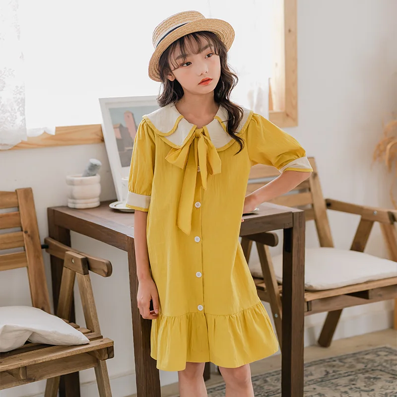 4 to 16 years, 2020 New Cotton Girls Dress Kids Ruffles Dress Teen Bow Baby Princess Dress Toddler Children Summer Dress, #8509
4 to 16 years, 2020 New Cotton Girls Dress Kids Ruffles Dress Teen Bow Baby Princess Dress Toddler Children Summer Dress, #8509