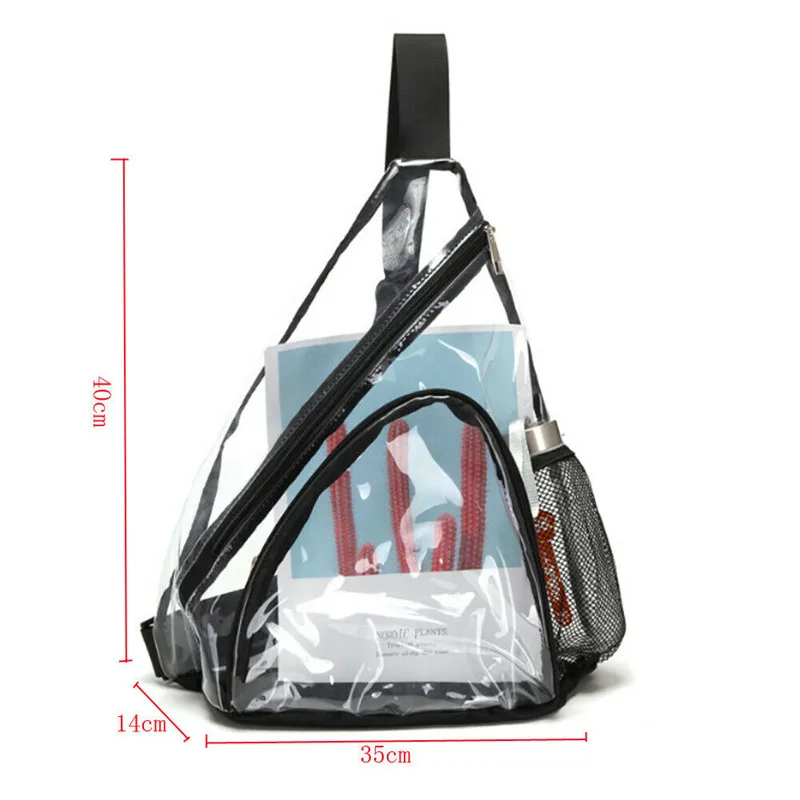Women Men Transparent PVC Shoulder Fanny Pack Clear Belt Bag Clear Chest Pouch Pack Crossbody Bags
Women Men Transparent PVC Shoulder Fanny Pack Clear Belt Bag Clear Chest Pouch Pack Crossbody Bags