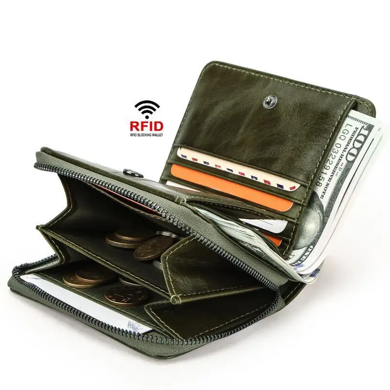 Rfid Anti Theft Wallet Card Holder Coin Purse Men And Women 2021 New Leisure Cow Leather Short Tri -Fold Small Wallets
Rfid Anti Theft Wallet Card Holder Coin Purse Men And Women 2021 New Leisure Cow Leather Short Tri -Fold Small Wallets