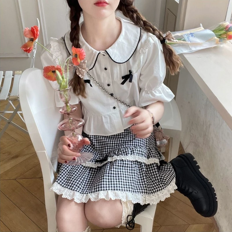 Skirts Women Preppy Style Solid High Waist Summer Mini Japanese Female Kawaii Sweet Girls Fashionable Vintage Students Casual
Skirts Women Preppy Style Solid High Waist Summer Mini Japanese Female Kawaii Sweet Girls Fashionable Vintage Students Casual
