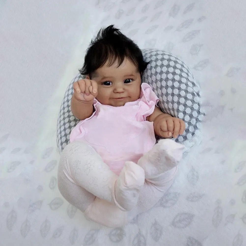 20 Inch 50cm Black Skin Soft Body Girl Doll Pink Clothes Doll Movable Cute Toys Kids Limbs Doll Silicone Baby Girl F2M4
20 Inch 50cm Black Skin Soft Body Girl Doll Pink Clothes Doll Movable Cute Toys Kids Limbs Doll Silicone Baby Girl F2M4