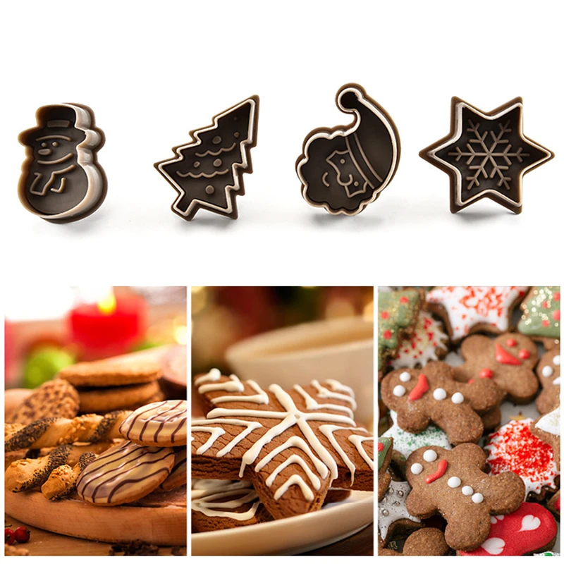 Set of 4 Christmas Cookie Stencil 3D Spring Pressing Cookie Baking Template Festival Party Supply DC156
Set of 4 Christmas Cookie Stencil 3D Spring Pressing Cookie Baking Template Festival Party Supply DC156