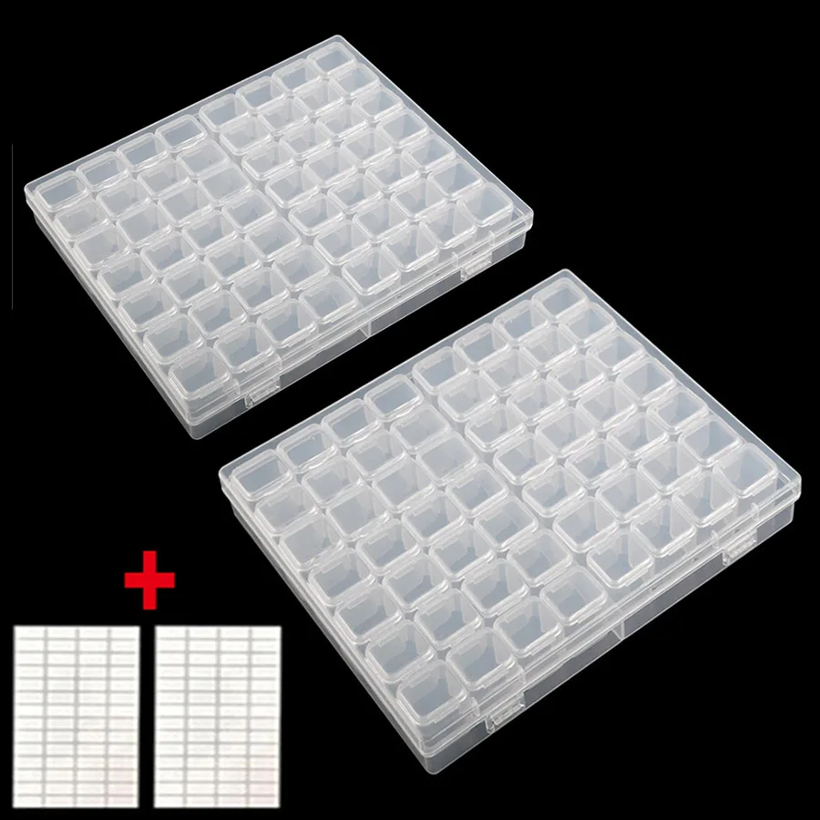 28/56/64 Slots 5D DIY Diamond Painting Accessories Storage Box Jewelry Box Embroidery Crystal Bead Organizer Case Container
28/56/64 Slots 5D DIY Diamond Painting Accessories Storage Box Jewelry Box Embroidery Crystal Bead Organizer Case Container