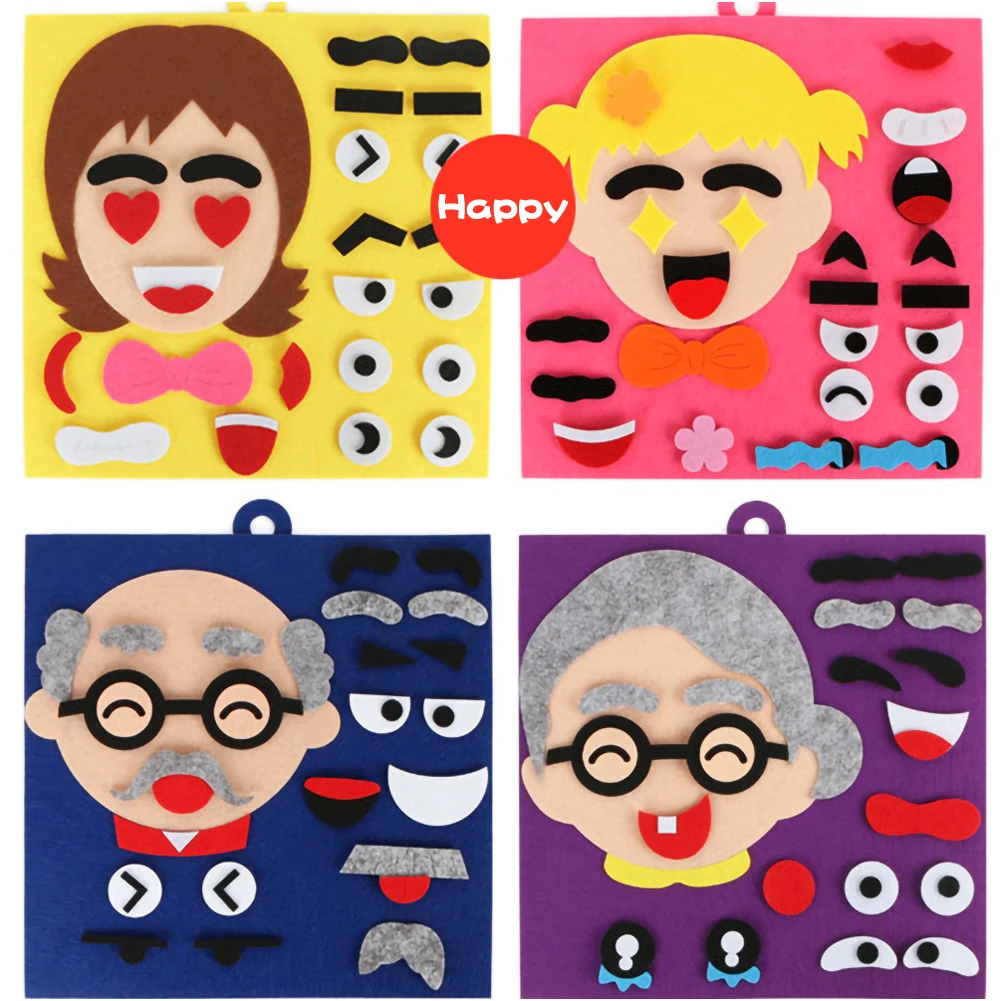 DIY Toys Emotion Change Puzzle Toys 30CM*30CM Creative Facial Expression Kids Educational Toys For Children Learning Funny Set
DIY Toys Emotion Change Puzzle Toys 30CM*30CM Creative Facial Expression Kids Educational Toys For Children Learning Funny Set