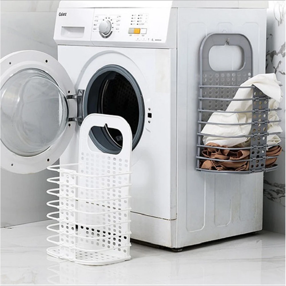 Dirty clothes and debris storage basket wall-mounted storage basket foldable bathroom washing machine storage bag drying rack 
Dirty clothes and debris storage basket wall-mounted storage basket foldable bathroom washing machine storage bag drying rack