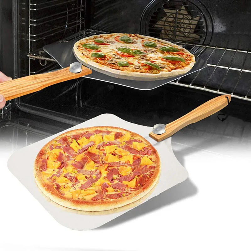 Cutter Rocker Metal Pizza Peel with Foldable Wood Handle Pizza Paddle for Pizza Stone Pizza Oven Accessories and Pizza Paddle
Cutter Rocker Metal Pizza Peel with Foldable Wood Handle Pizza Paddle for Pizza Stone Pizza Oven Accessories and Pizza Paddle