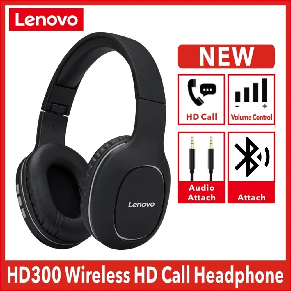 Lenovo HD300 Headset Wireless Long Standby Life with Noise Reduction Sports Stereo HIfi Game Sport Bluetooth-Compatible Headset
Lenovo HD300 Headset Wireless Long Standby Life with Noise Reduction Sports Stereo HIfi Game Sport Bluetooth-Compatible Headset