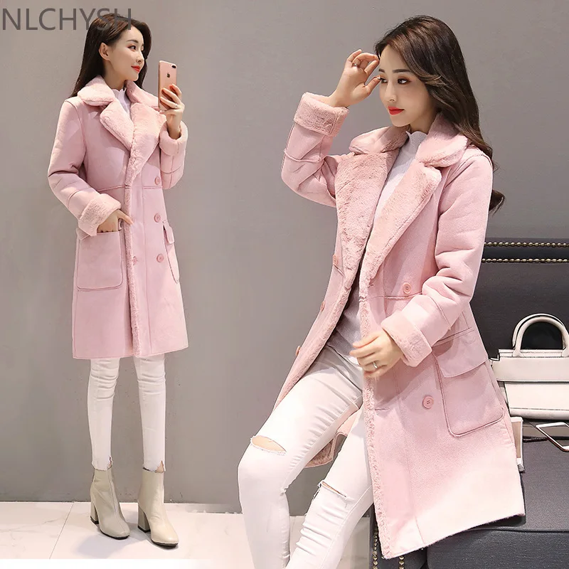 Winter Women Jackets Long Sleeve Warm Coat Parka Female Portable Outwear Cotton Liner Fashion Collar Clothes Lamb Hair Coat
Winter Women Jackets Long Sleeve Warm Coat Parka Female Portable Outwear Cotton Liner Fashion Collar Clothes Lamb Hair Coat