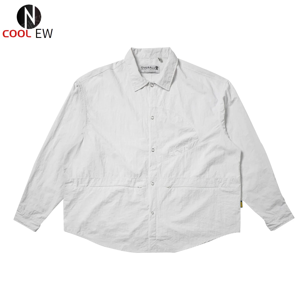 Однотонная рубашка с длинным рукавом, мужские осенние повседневные рубашки с лацканами, свободная рубашка, куртка для мужчин
Однотонная рубашка с длинным рукавом, мужские осенние повседневные рубашки с лацканами, свободная рубашка, куртка для мужчин