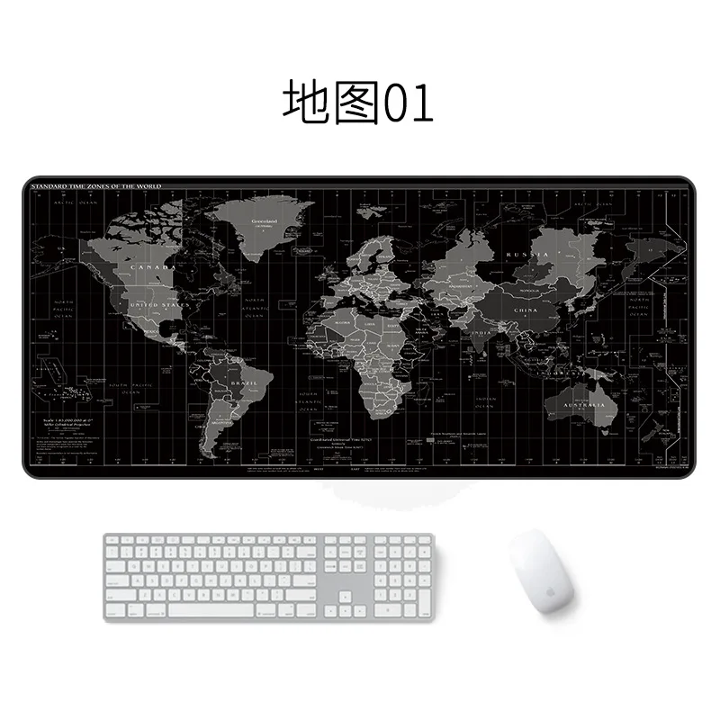 Игровой коврик для мыши с большой картой мира Pro компьютерный клавиатуры офисный