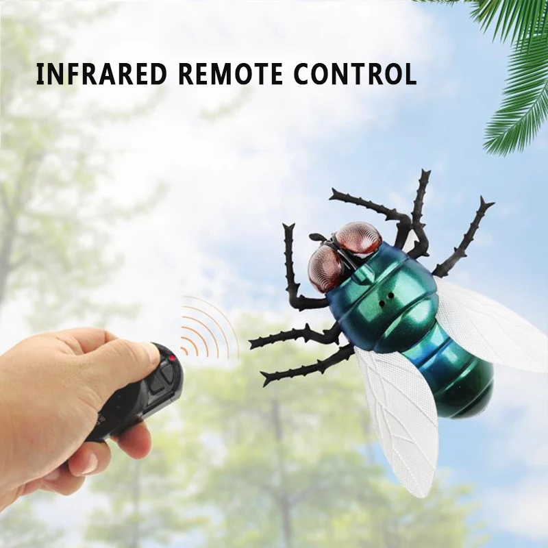 Toy insect Infrared Remote Control Fake flies Animal Toy Funny RC Prank joke scary trick toys For Party or Halloween Fools' Day
Toy insect Infrared Remote Control Fake flies Animal Toy Funny RC Prank joke scary trick toys For Party or Halloween Fools' Day