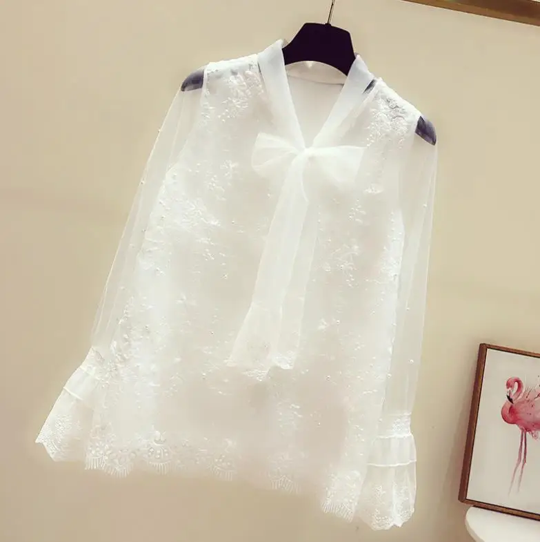 2020 Lace Blouse Women Spring Blouse New Loose Beige White Shirt High Quality Elegant Flare Sleeves Daily Office Tops YDN-209
2020 Lace Blouse Women Spring Blouse New Loose Beige White Shirt High Quality Elegant Flare Sleeves Daily Office Tops YDN-209