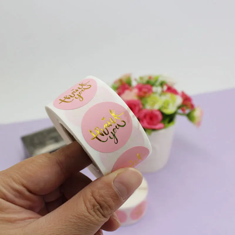 1inch 500pcs /roll Pink thank you sticker for business envelope sealing Round labels stationery supply Gift sticker scrapbooking
1inch 500pcs /roll Pink thank you sticker for business envelope sealing Round labels stationery supply Gift sticker scrapbooking