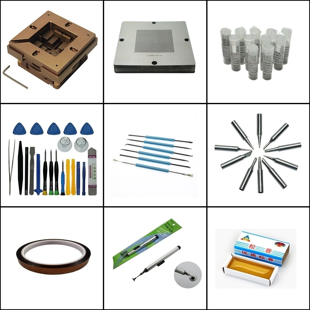 Brown 8090MM Reballing Directly Heat Stencils Tin Balls Station Silver Solder Iron Steel Mesh BGA Reball Kit For Rework Repair
Brown 8090MM Reballing Directly Heat Stencils Tin Balls Station Silver Solder Iron Steel Mesh BGA Reball Kit For Rework Repair
