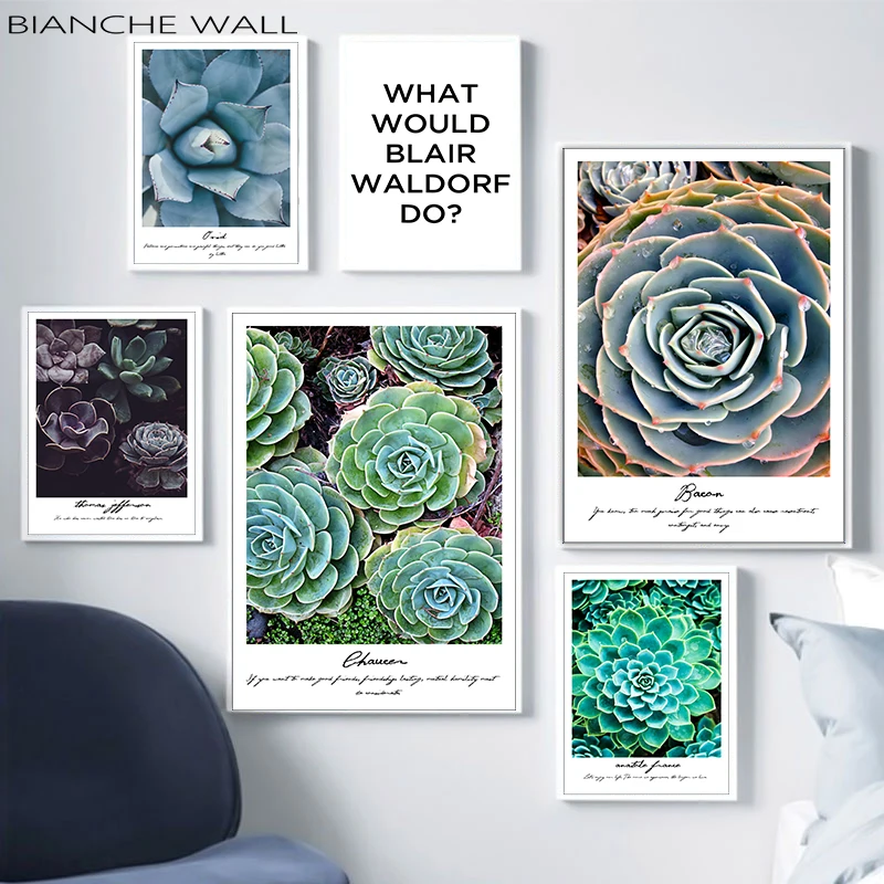 Nordic Style Flower Succulent Plant Motivational Poster Quote Wall Art Canvas Print Minimalist Painting Picture Home Decor
Nordic Style Flower Succulent Plant Motivational Poster Quote Wall Art Canvas Print Minimalist Painting Picture Home Decor