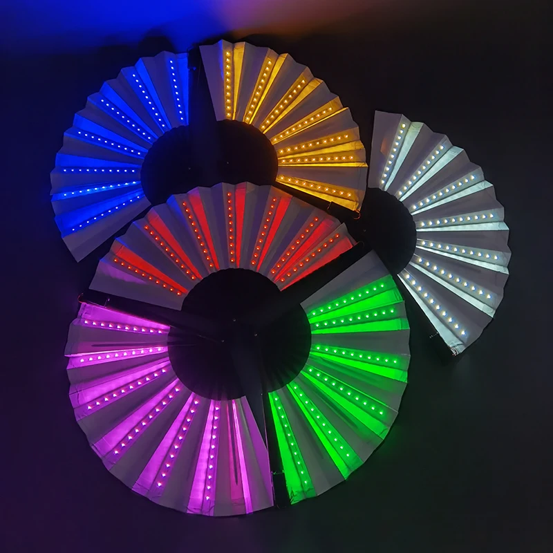 LED Luminous Fan Party Luminous Equipment Color Luminous Folding Fan Party Performance Props Symphony Fan Foldable Halloween
LED Luminous Fan Party Luminous Equipment Color Luminous Folding Fan Party Performance Props Symphony Fan Foldable Halloween